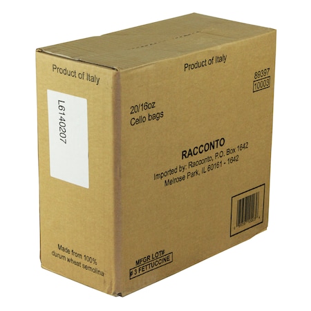 Racconto Pasta Fettuccine 16 oz., PK20 10003